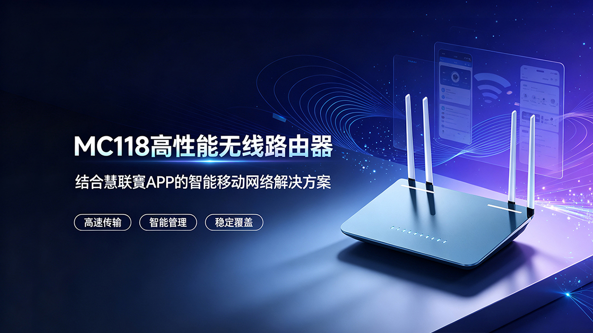 MC118高性能无线路由器：结合慧联寶APP的智能移动网络解